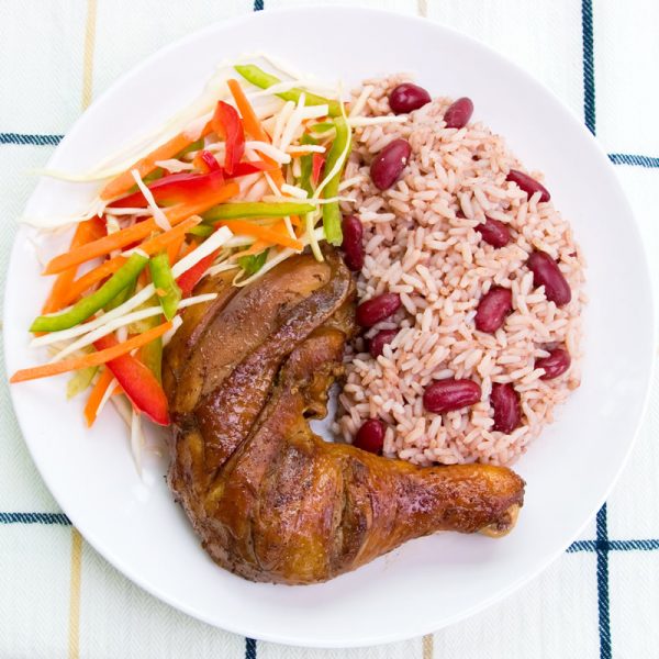 Caribbean Rice and mixed Beans