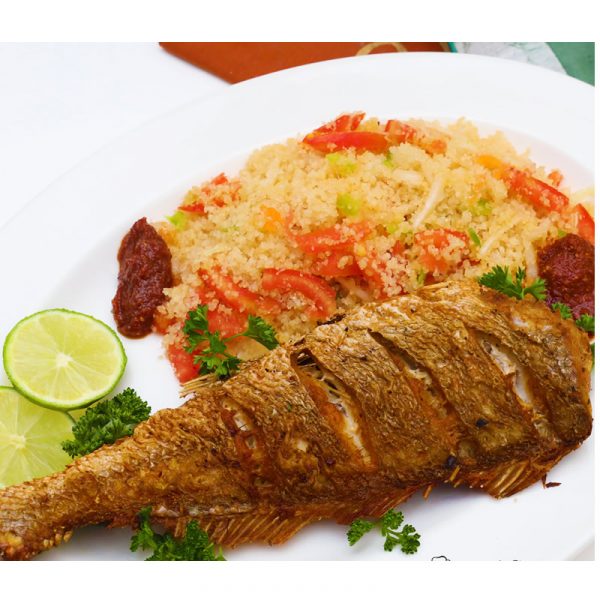 Atchieke With Fish / Goat Meat